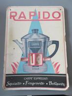 reclamebord RAPIDO koffie, Verzamelen, Ophalen of Verzenden, Zo goed als nieuw, Reclamebord