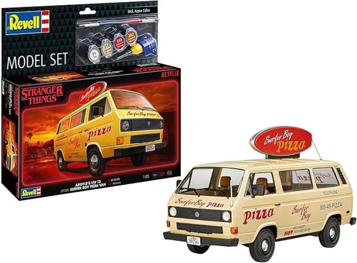 Revell Stranger Things modelset VW T3 Bus GRATIS LEVERING, Hobby en Vrije tijd, Modelbouw | Auto's en Voertuigen, Nieuw, Auto