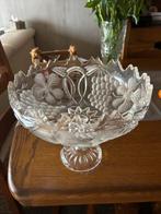 Glazen fruitschaal, Ophalen, Gebruikt, Schaal, Rond