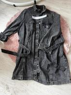 Robe ou veste en jeans avec ceinture, Gedragen, Maat 46/48 (XL) of groter, Ms&mode, Zwart