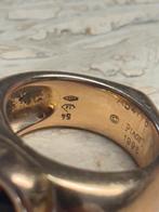 Piaget 18 kt Gold Heart Garnet Statement Ring – Size 55, Ophalen, Zo goed als nieuw