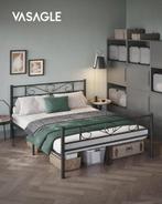 VASAGLE Double Bed, Double Bed, Metal, Suitable for Mattress, Verstelbaar, Ophalen of Verzenden, Nuevo, Metaal