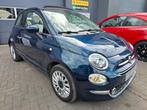 Fiat 500C Cabrio 1.2i Lounche 35.000 km + Garantie, Auto's, Fiat, Cabriolet, Blauw, Bedrijf, Handgeschakeld