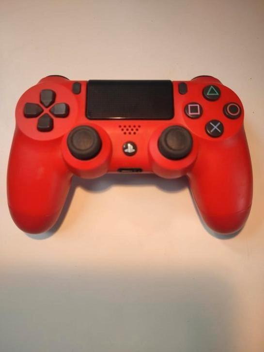 DualShock 4 V2 Rood, Games en Spelcomputers, Spelcomputers | Sony Consoles | Accessoires, Zo goed als nieuw, PlayStation 4, Controller