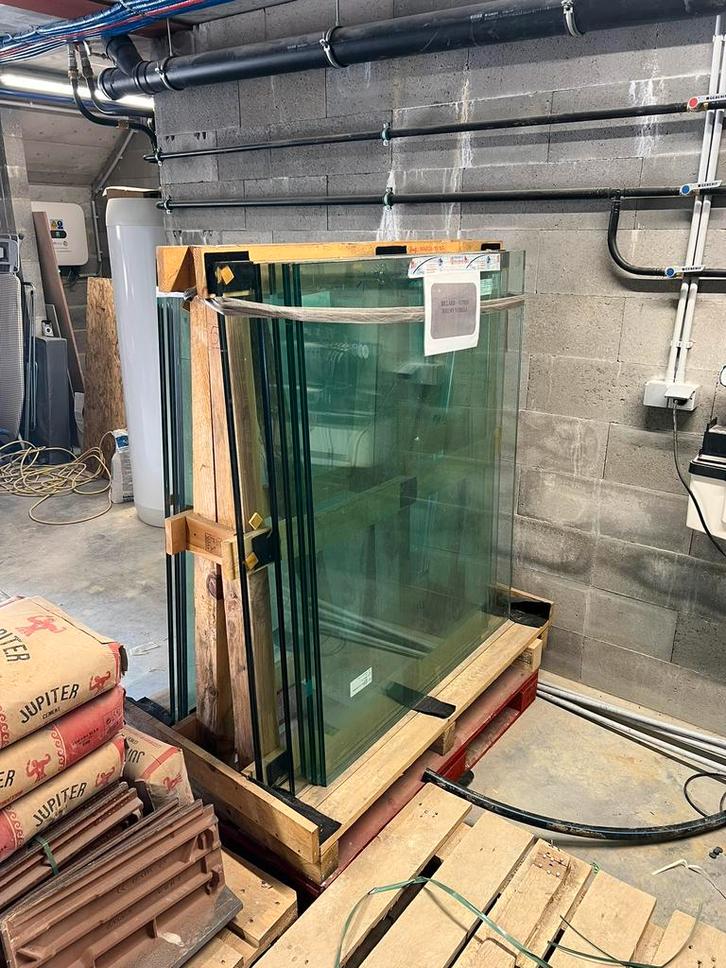 Garde-corps / verre feuilleté trempé, Bricolage & Construction, Vitres, Châssis & Fenêtres, Comme neuf, Enlèvement