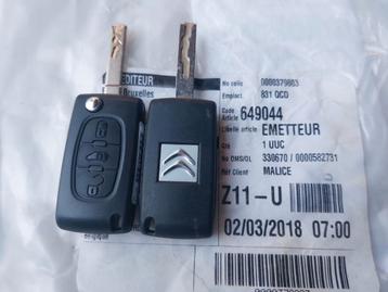 Nieuwe Citroën Peugeot sleutels beschikbaar voor biedingen
