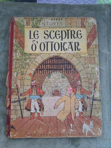 TINTIN Le sceptre d’Ottokar EO DR B1 1947 HERGE CASTERMAN disponible aux enchères