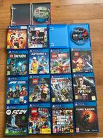 Playstation 4 + 2 controllers + 16 games, Ophalen, Met 2 controllers, 1 TB, Pro