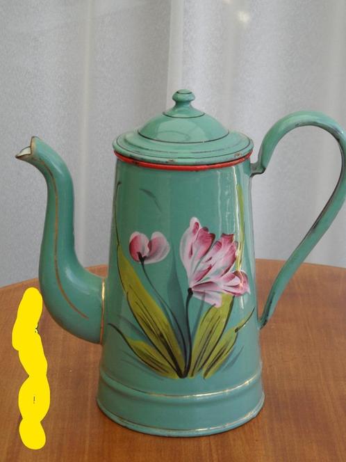 A vendre une ancienne cafetière en émail, Antiquités & Art, Antiquités | Email, Enlèvement