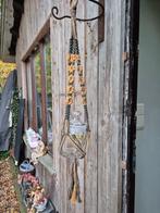 Plantenhanger macramé olijfgroen/oker handgemaakt, Ophalen of Verzenden