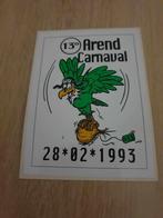 Carnaval Aalst sticker Arend 1993, Ophalen of Verzenden