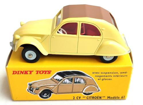 Dinky Atlas _ Citroën 2CV (model 1961) _ref. 558, Hobby en Vrije tijd, Modelauto's | 1:43, Zo goed als nieuw, Auto, Dinky Toys