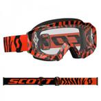 PROMO -58% - Scott Hustle MX bril adult - Zwart/Fluo Oranje, Nieuw met kaartje, Motorcrosskleding, Scott, Dames