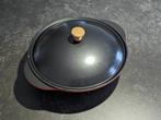 stevige gietijzeren wok met deksel in perfecte staat, Maison & Meubles, Cuisine | Casseroles & Poêles, Comme neuf, Fonte, Enlèvement
