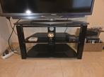 Tv - meubel / Tv kast zwart glas, Ophalen, Glas