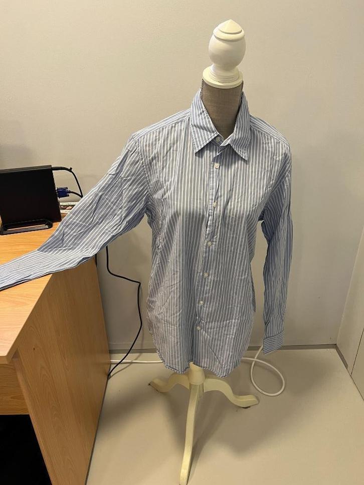 hugo boss 41, Kleding | Heren, Overhemden, Gedragen, Halswijdte 41/42 (L), Blauw, Ophalen of Verzenden