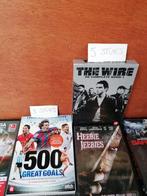3 dvd's 500 great goals en 5 dvd's the wire deel 1 voor 10 e, Cd's en Dvd's, Dvd's | Tv en Series, Ophalen, Gebruikt