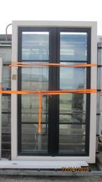 Pvc terrasraam met 2 vleugels en verdeling: 134x220- 3x glas, Doe-het-zelf en Bouw, Glas en Ramen, Nieuw, Dubbelglas, Ophalen of Verzenden