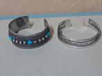 Lot van 2 vintage armbanden 925,950 zilver, Antiek en Kunst, Ophalen of Verzenden, Zilver