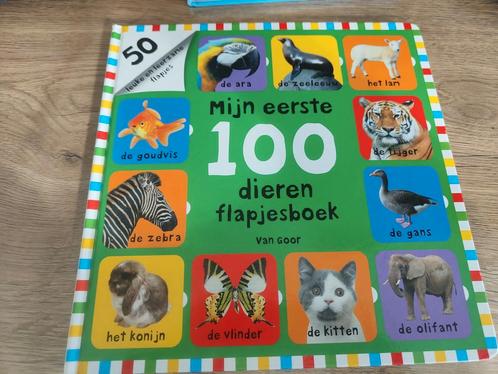 Roger Priddy - Mijn eerste 100 dieren flapjesboek, Livres, Livres pour enfants | 0 an et plus, Comme neuf, Enlèvement