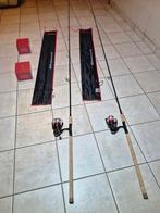 2 Complete Hengels 12ft 3.60m voor karper, zeelt en brasem, Ophalen, Zo goed als nieuw, Werphengel