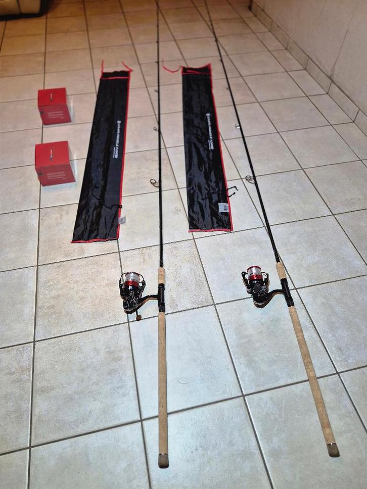 2 Complete Hengels 12ft 3.60m voor karper, zeelt en brasem, Sports nautiques & Bateaux, Pêche à la ligne | Poissons blancs, Comme neuf