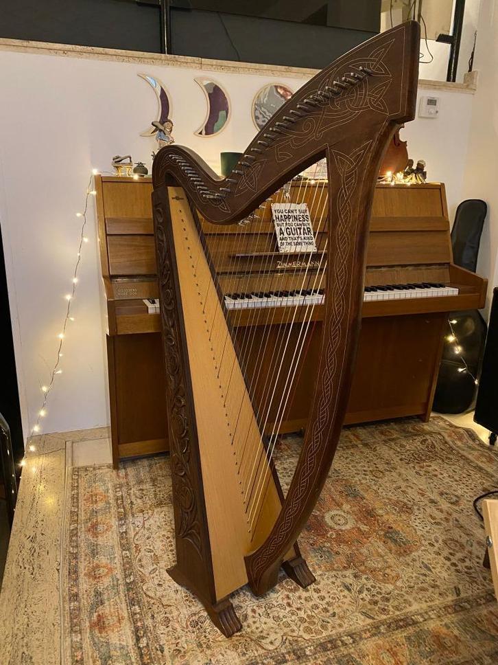 36 snarige Keltische harp, Muziek en Instrumenten, Snaarinstrumenten | Harpen, Zo goed als nieuw, Ophalen