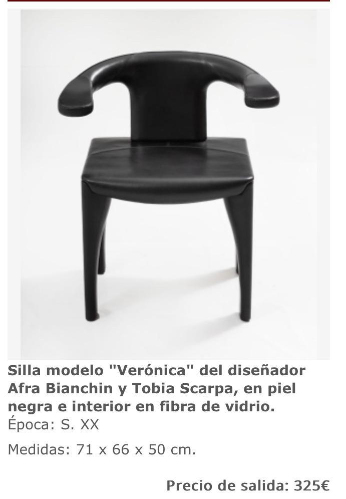 diseñador Afra Bianchin y Tobia Scarpa,  ., Huis en Inrichting, Stoelen, Eén, Leer, Blauw, Ophalen