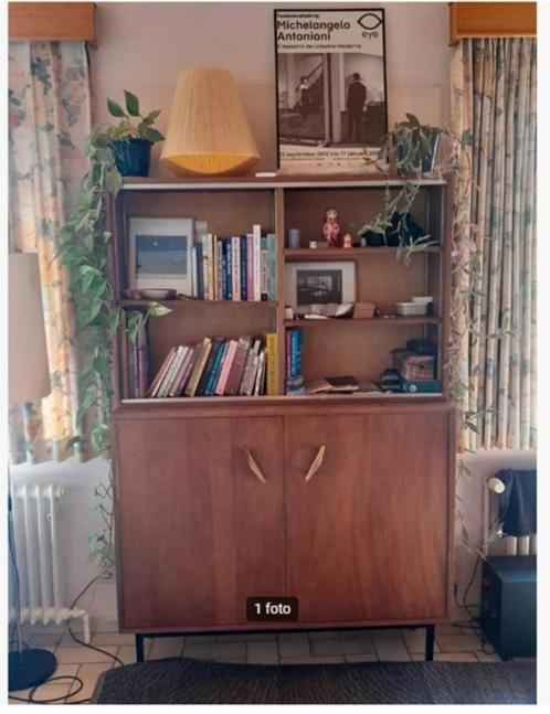 vintage midcentury kast x2, Huis en Inrichting, Kasten | Boekenkasten, Gebruikt, 100 tot 150 cm, 150 tot 200 cm, 25 tot 50 cm