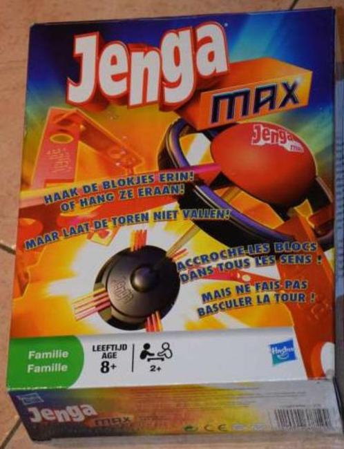 Jeu Jenga Max (Hasbro), Hobby & Loisirs créatifs, Jeux de société | Autre, Comme neuf, 1 ou 2 joueurs, Trois ou quatre joueurs