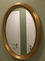 miroir ancien en bois doré, Minder dan 100 cm, Minder dan 50 cm, Ophalen, Ovaal
