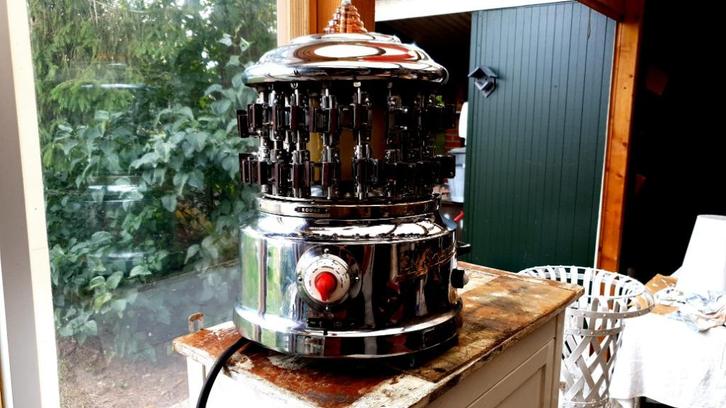 Chrome Permanent Machine Ets Splendid Antwerpen uit 1949 no, Handtassen en Accessoires, Uiterlijk | Haarverzorging, Gebruikt, Krultang of Stijltang