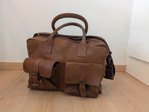 Lederen werktas van Burkely, Handtassen en Accessoires, Tassen | Schoudertassen, Gebruikt, Overige merken, Bruin, Leer, Ophalen
