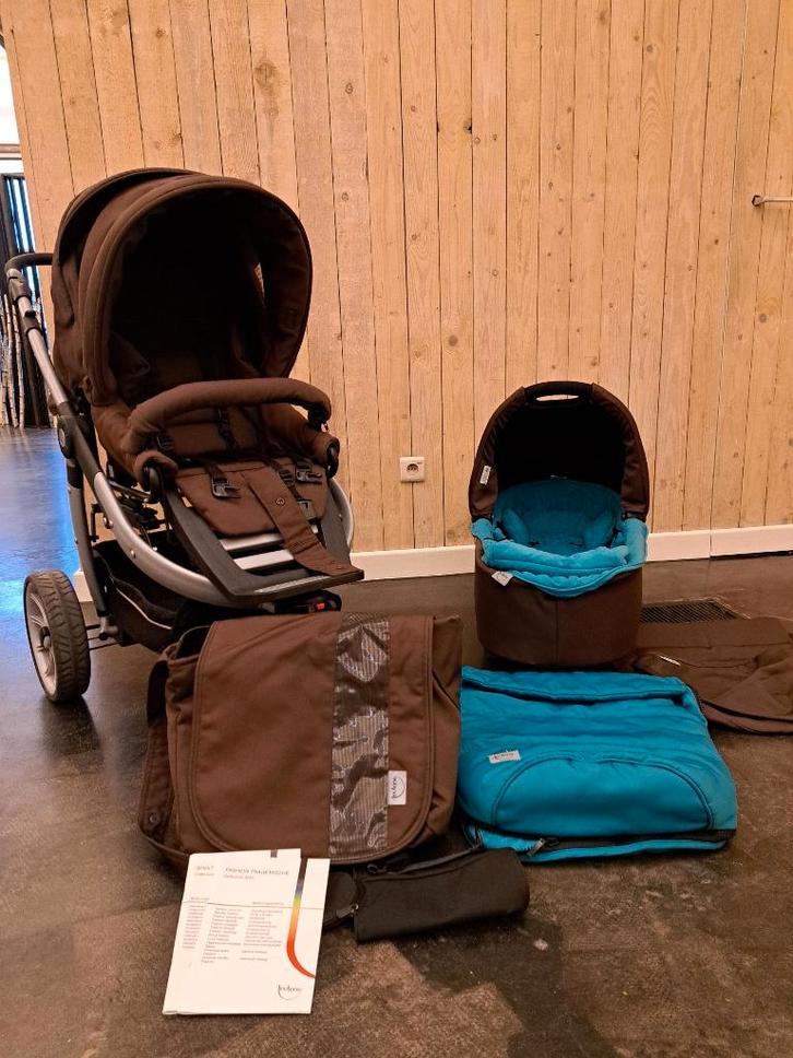 Kinderwagen Teutonia incl draagmand, Kinderen en Baby's, Kinderwagens en Combinaties, Zo goed als nieuw, Kinderwagen, Overige merken