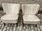 2 witte cocktail zetels - expo 58, Huis en Inrichting, Ophalen