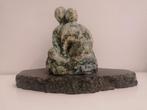 Twee Figuren op Graniet – Moderne Sculptuur, Ophalen of Verzenden