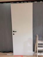 Nieuwe verfdeur met zwarte klink rechtsdraaiend, Doe-het-zelf en Bouw, Deuren en Vliegenramen, Ophalen, Zo goed als nieuw