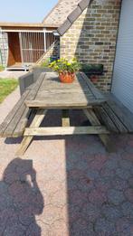 Picknicktafel / tuintafel, Tuin en Terras, Picknicktafels, Ophalen, Gebruikt, Rechthoekig, Hout