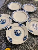 6 assiettes en porcelaine de Tournai, Antiquités & Art