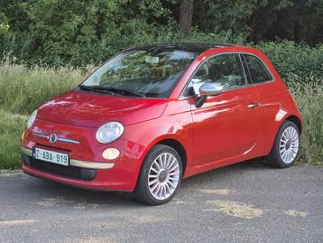 Fiat 500 - 1.3i - 122d km - Panodak - Airco - onderhoudsboek beschikbaar voor biedingen