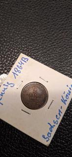 Germaanse staten 2 pfennig 1864 B Sachsen-Konig, Enlèvement ou Envoi