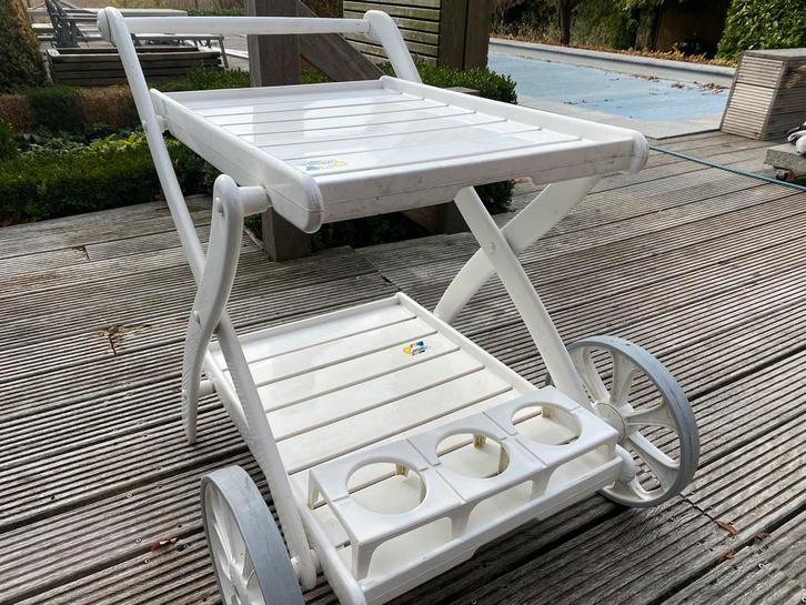 Serveer wagentje / terras trolley / rolwagen, Tuin en Terras, Picknicktafels, Gebruikt, Ophalen