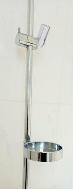 TIGE DE DOUCHE 96 cm. Hansgrohe + porte-savon/douche. Chrome, Comme neuf, Autres types, Enlèvement, Autres couleurs