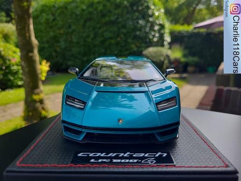 MR Collection 1/18 Lamborghini Countach LPI-800-4 Blu Uranus, Hobby en Vrije tijd, Modelauto's | 1:18, Nieuw, Auto, Ophalen of Verzenden