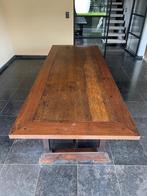 Een massief houten “Indische strijktafel”, 200 cm of meer, 50 tot 100 cm, Gebruikt, Rechthoekig