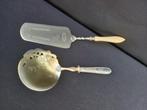 Cuillère à choux et à gâteaux antique, en argent et metal, Enlèvement ou Envoi, Argent