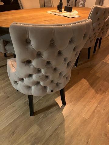 Eetkamerstoelen, Brun, Enlèvement, Tissus, Cinq, Six Chaises ou plus