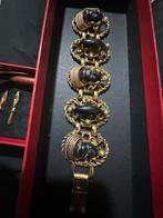 Bracelet antique rare en or, Ophalen of Verzenden, Zo goed als nieuw, Rood