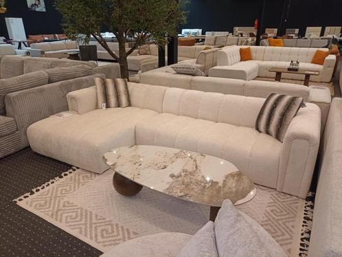 Q3. Hoeksalon NU PROMO in beige stof VENICE +Gratis Levering, Huis en Inrichting, Woonaccessoires | Overige, Nieuw, Ophalen of Verzenden
