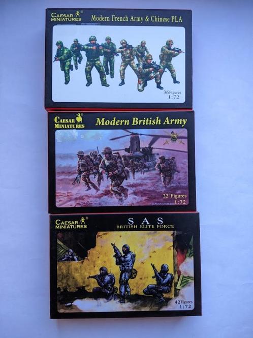 figurines de l'armée moderne (échelle 1/72) de César MIB 3 s, Collections, Jouets miniatures, Neuf, Enlèvement ou Envoi